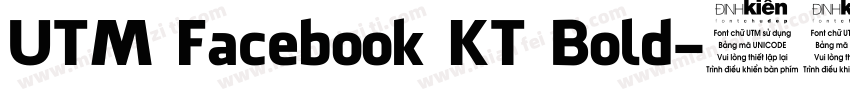 UTM Facebook KT Bold字体转换